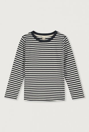 Gray Label Gray Label | L/S Tee GOTS | Pirate Black - Cream