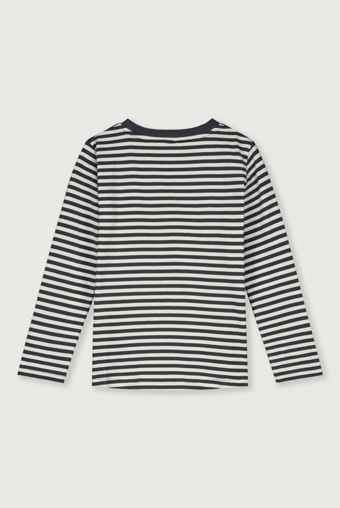 Gray Label Gray Label | L/S Tee GOTS | Pirate Black - Cream