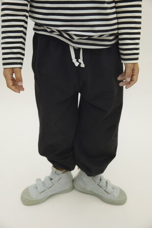 Gray Label Gray Label | L/S Tee GOTS | Pirate Black - Cream