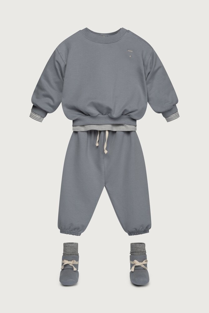 Gray Label Gray Label | Baby Dropped Shoulder Sweater GOTS | Stone Gray