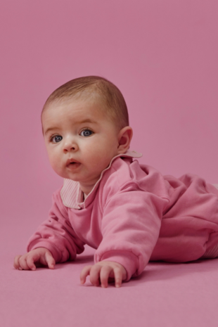 Gray Label Gray Label | Baby Dropped Shoulder Sweater GOTS | Bubblegum
