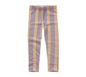 Sproet & Sprout | Winter legging purple stripes | Sand