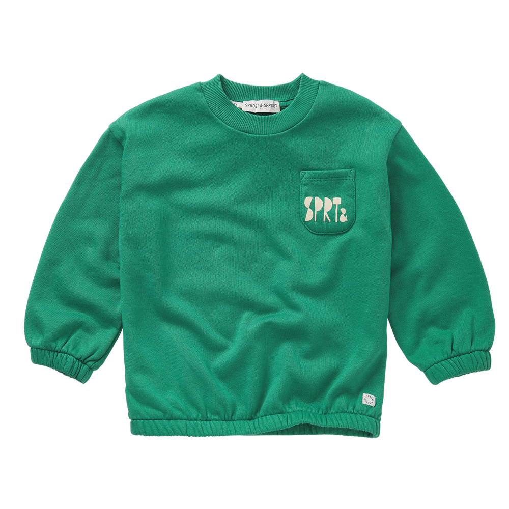Sproet & Sprout | Sweatshirt Club Chaos green  | Deep green