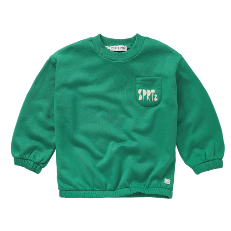 Sproet & Sprout | Sweatshirt Club Chaos green  | Deep green