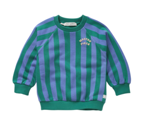 Sproet & Sprout Sproet & Sprout | Sweatshirt block stripes  | Deep green