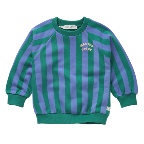 Sproet & Sprout | Sweatshirt block stripes  | Deep green