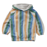 Sproet & Sprout Sproet & Sprout | Sweatshirt hoody stripes  | Grey melee