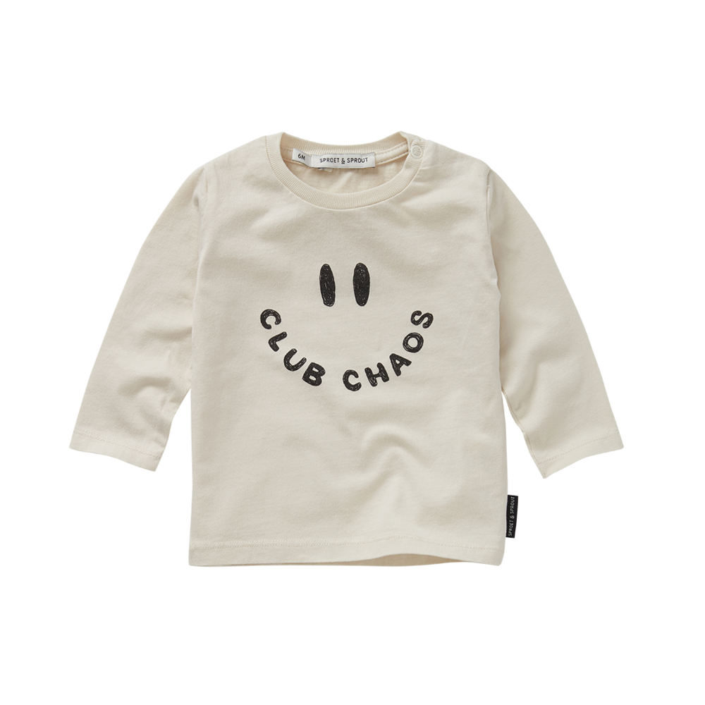 Sproet & Sprout | Baby girls top Club Chaos | Ivory melee