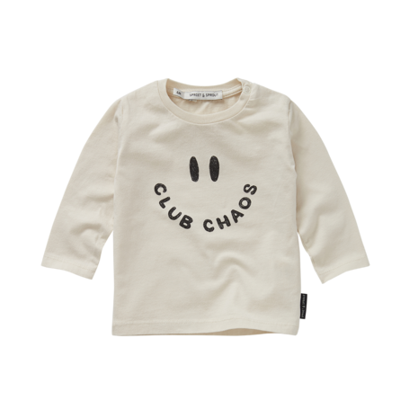 Sproet & Sprout | Baby girls top Club Chaos | Ivory melee