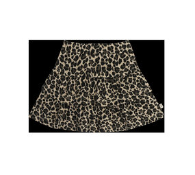 House of Jamie House of Jamie | Ruffled Skirt | Leopard Moonlight (Jacquard)