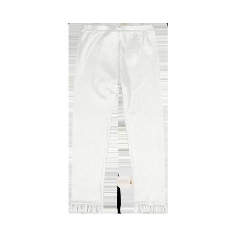 House of Jamie House of Jamie | Frill Leggings | Silver Metallic (Rib)