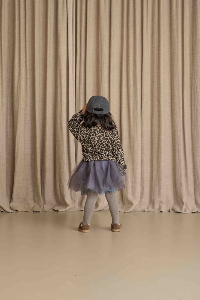 House of Jamie House of Jamie | Preppy Cardigan | Leopard Moonlight (Jacquard)