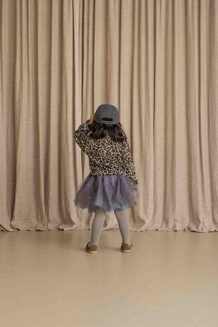House of Jamie House of Jamie | Preppy Cardigan | Leopard Moonlight (Jacquard)