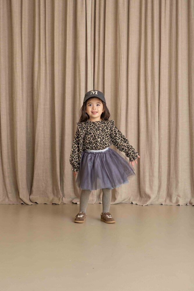 House of Jamie House of Jamie | Preppy Cardigan | Leopard Moonlight (Jacquard)