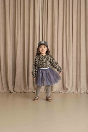 House of Jamie House of Jamie | Preppy Cardigan | Leopard Moonlight (Jacquard)