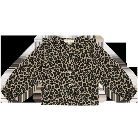 House of Jamie House of Jamie | Preppy Cardigan | Leopard Moonlight (Jacquard)