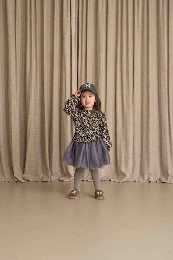 House of Jamie House of Jamie | Preppy Cardigan | Leopard Moonlight (Jacquard)
