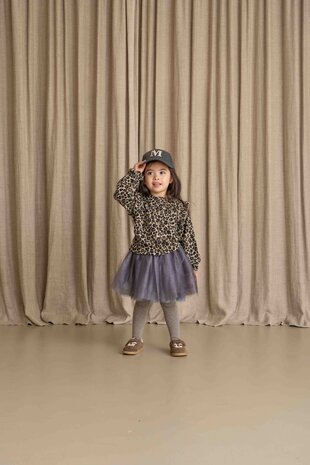 House of Jamie House of Jamie | Preppy Cardigan | Leopard Moonlight (Jacquard)