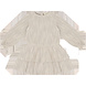 House of Jamie House of Jamie | Ruffled Dress (LS) | Sandshell Glamour (Tweed Jacquard)
