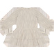 House of Jamie House of Jamie | Ruffled Dress (LS) | Sandshell Glamour (Tweed Jacquard)