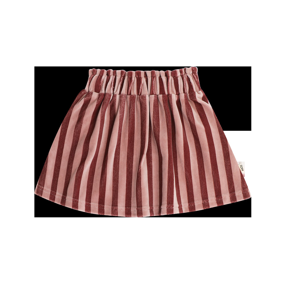 House of Jamie House of Jamie | Skater Skirt | Ruby Stripes (Velvet)