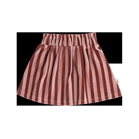 House of Jamie House of Jamie | Skater Skirt | Ruby Stripes (Velvet)