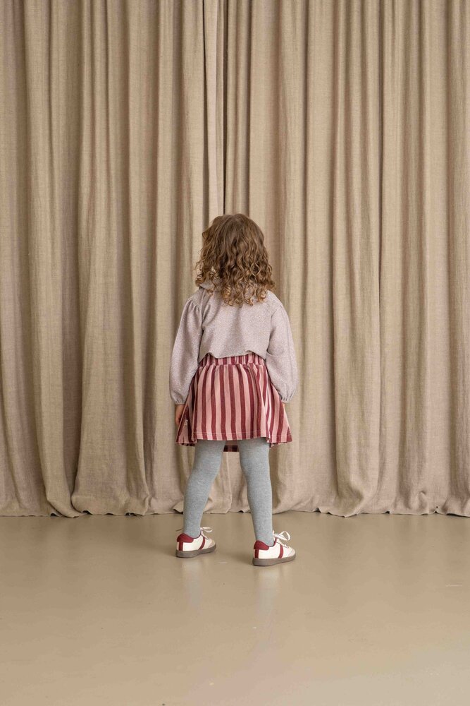 House of Jamie House of Jamie | Skater Skirt | Ruby Stripes (Velvet)