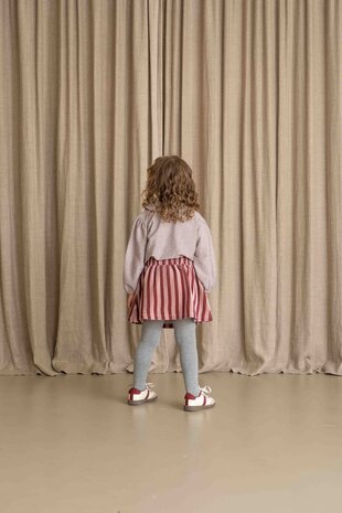 House of Jamie House of Jamie | Skater Skirt | Ruby Stripes (Velvet)