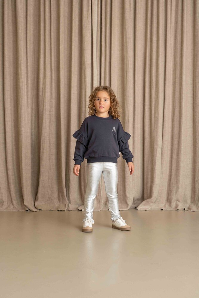 House of Jamie House of Jamie | Frill Sweatshirt | Sapphire (Sweat)