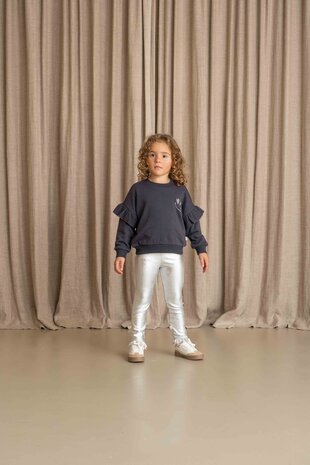 House of Jamie House of Jamie | Frill Sweatshirt | Sapphire (Sweat)