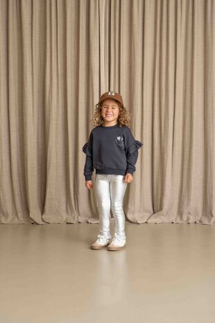 House of Jamie House of Jamie | Frill Sweatshirt | Sapphire (Sweat)