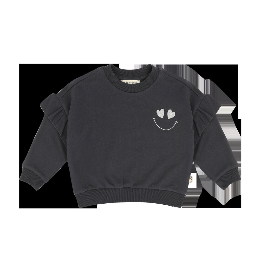 House of Jamie House of Jamie | Frill Sweatshirt | Sapphire (Sweat)
