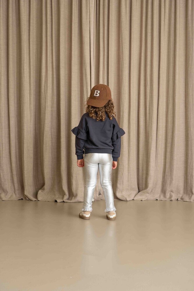 House of Jamie House of Jamie | Frill Sweatshirt | Sapphire (Sweat)