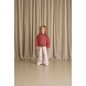 House of Jamie House of Jamie | Puff Balloon Collar Jumper | Ruby Sparkle