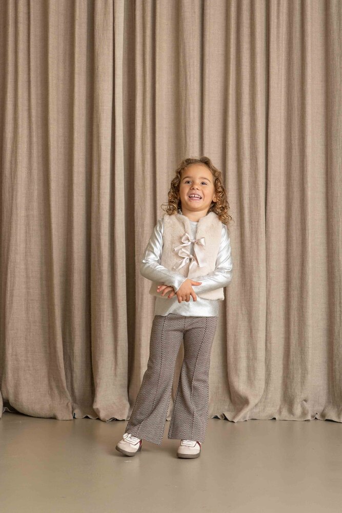 House of Jamie House of Jamie | Soft Fur Bodywarmer | Marshmellow (Fake Fur)