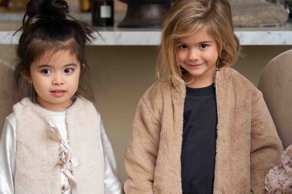 House of Jamie House of Jamie | Soft Fur Bodywarmer | Marshmellow (Fake Fur)