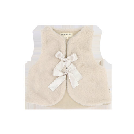 House of Jamie House of Jamie | Soft Fur Bodywarmer | Marshmellow (Fake Fur)