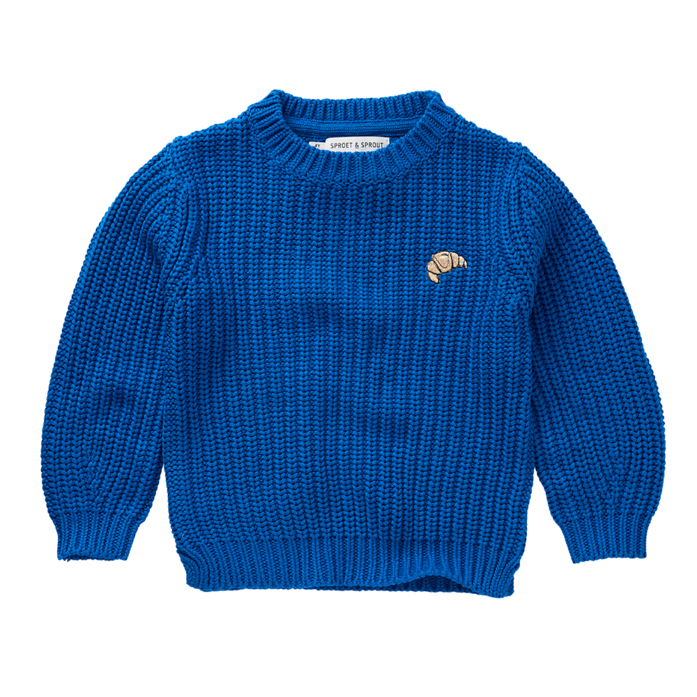 Sproet & Sprout | Sweater cable knit blue | Blueprint