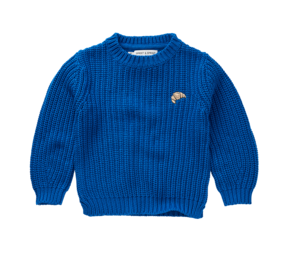 Sproet & Sprout | Sweater cable knit blue | Blueprint
