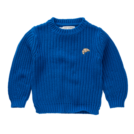 Sproet & Sprout | Sweater cable knit blue | Blueprint
