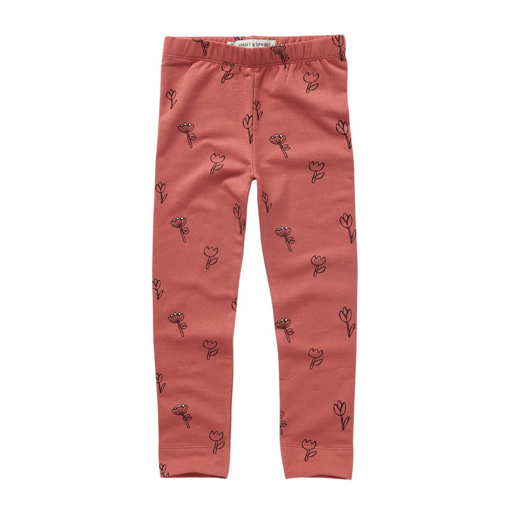 Sproet & Sprout | Winter legging tullips print  | Palette