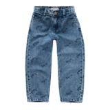 Sproet & Sprout Sproet & Sprout | Straight denim pants SPRT& print | Blue denim Sproet & Sprout Sproet & Sprout | Straight denim pants SPRT& print | Blue denim