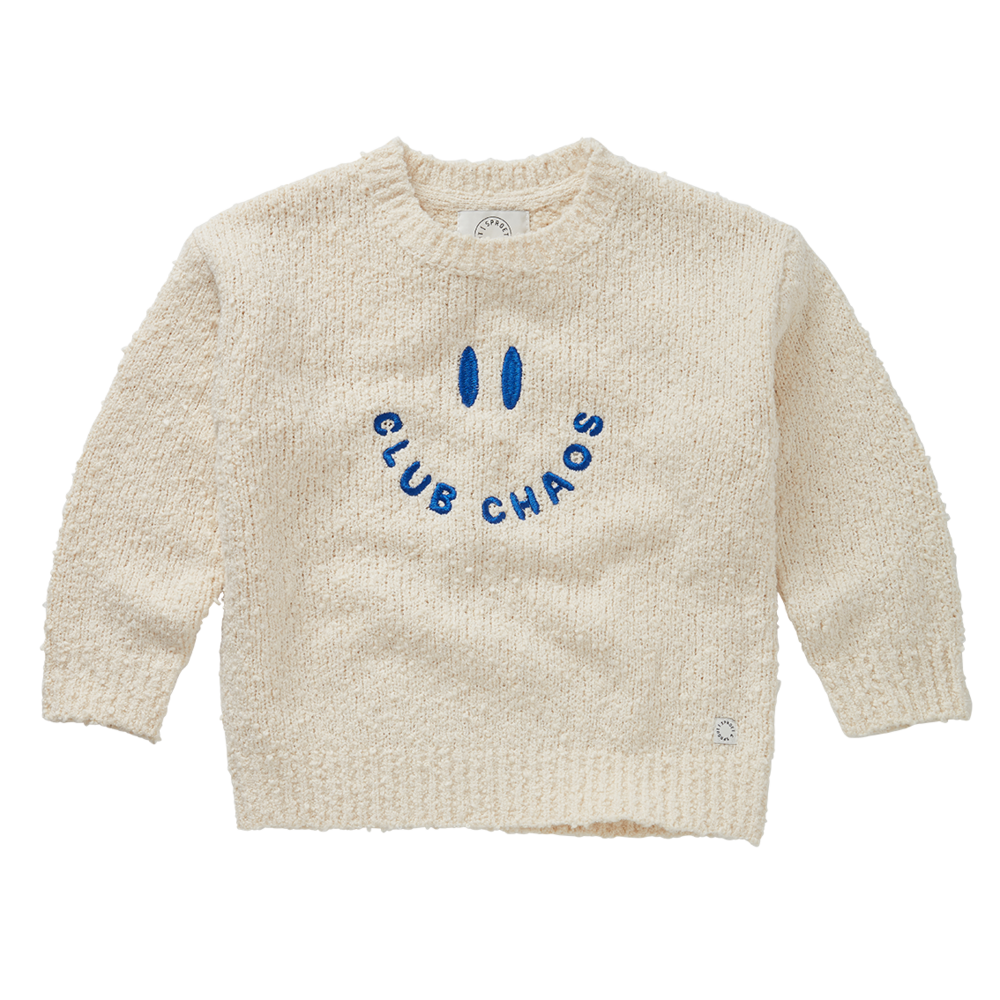 Sproet & Sprout | Sweater boucle Club Chaos  | Ivory melee
