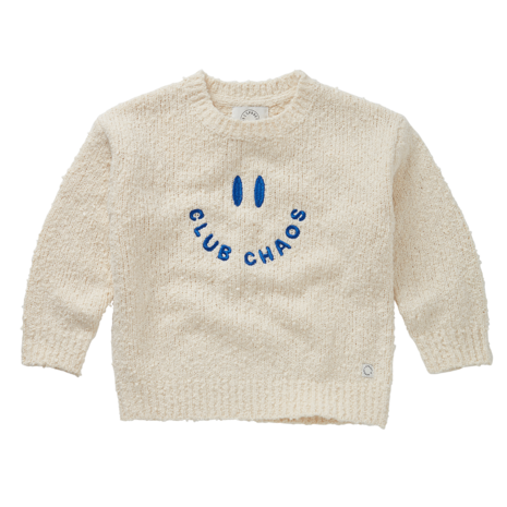 Sproet & Sprout | Sweater boucle Club Chaos  | Ivory melee