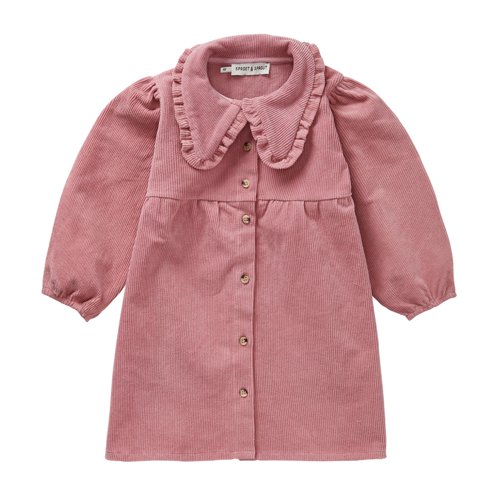 Sproet & Sprout | Corduroy dress collar  | Painters blush