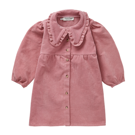 Sproet & Sprout | Corduroy dress collar  | Painters blush