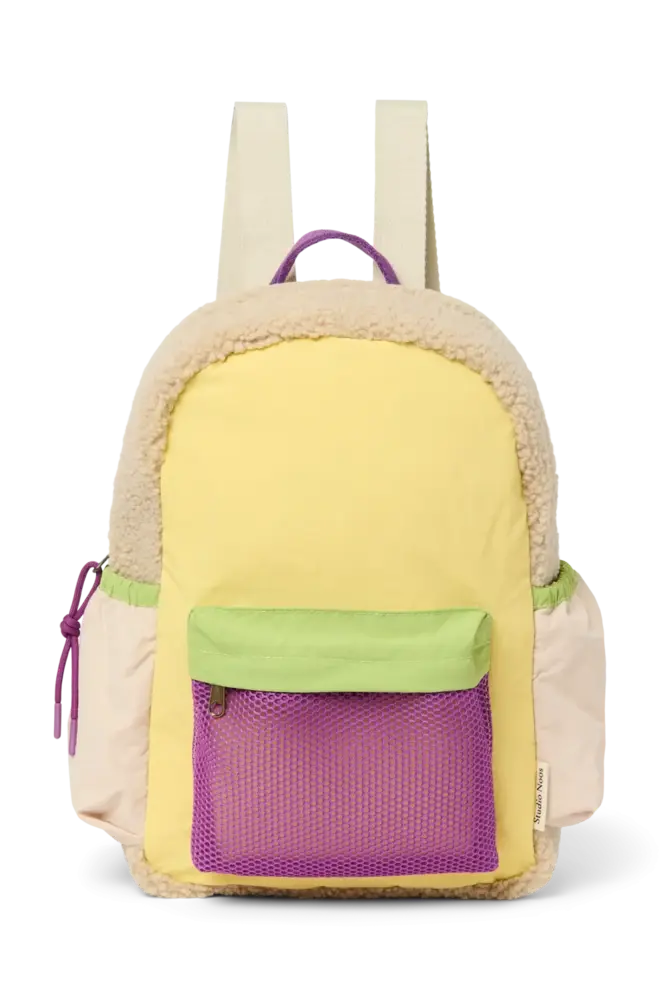 Studio Noos Studio Noos | Patchwork Midi Backpack | Butter Yellow