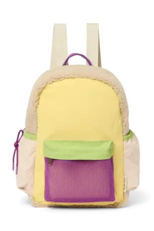 Studio Noos Studio Noos | Patchwork Midi Backpack | Butter Yellow