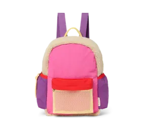 Studio Noos Studio Noos | Patchwork Midi Backpack | Bright Pink