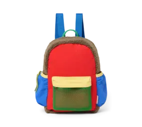 Studio Noos Studio Noos | Patchwork Midi Backpack | Fiery Red